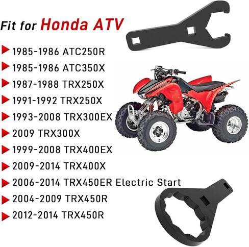 Axle Nut Wrench Tool Kit 45.5mm &56mm ATV Compatible with Honda FourTrax 250 300 350 TRX300EX TRX400EX TRX250X TRX300X TRX400X TRX450R TRX450ER ATC250R ATC350X OEM# 08-0479 in Saudi Arabia