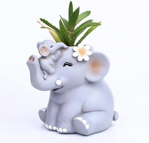 لطيف الأم والطفل نضج وعاء زهرة القلم الحامل السيليكون القالب الخرسانة جص زارع الصبار مزهرية العفن Clay الراتنج الايبوكسي القالب in Kuwait