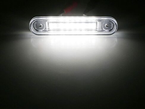 iJDMTOY OEM-Fit 3W Full LED License Plate Light Kit Compatible With Mercedes W124 W201 E-Class, W202 C-Class Pre-LCI, CAN-buss Error Free, Powered By 18-Piece Xenon White LED Diodes in Saudi Arabia
