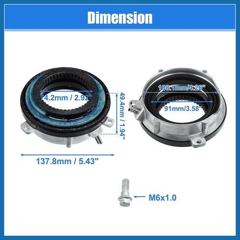 2Pcs Front 4x4 4WD Locking Hub Actuator for Ford F150 4WD 2004-2016 for Ford Expedition 4WD 2003-2015 7L1Z3C247A 4WD Hub Auto Locking Actuator Item Replacement in Saudi Arabia