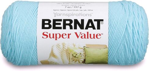 Bernat Super Value Yarn, 7 oz, Gauge 4 Medium Worsted, Hot Blue in Kuwait