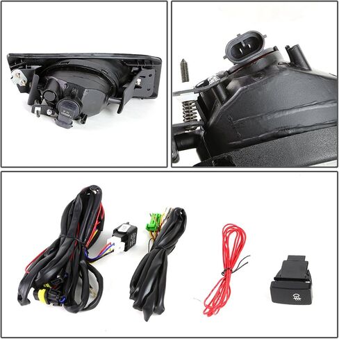 DNA Motoring FL-ZTL-186-CH FOG Light Side & Passenger Side Side Explible [متوافق مع 06-07 Honda Accord 2-Door Coupe] in Kuwait