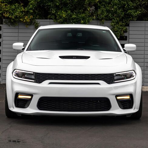 FreeMotor802 أغطية ضباب أغطية متوافقة مع 2020-2023 Dodge Charger Modelsbody | أضواء الضباب السفلية السفلية السفلية تحيط بمصابيح الإشارة بدوره الظهر DRL in Saudi Arabia
