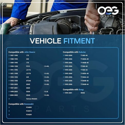 OEG Parts بداية جديدة متوافقة مع جزازة SCAG 8W48 FC420V 1995-2001 1280004020 ، AM104559 ، 211632073 ، 21163-2073A ، 12498-63010 ، SND0287 ، 410520555 in Saudi Arabia