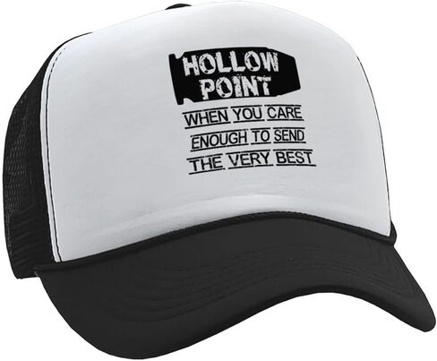 Hollow Points When You Care Enough Classic Style Adjustable Unisex Mesh Trucker Hat Firearms Ammo Cap in Saudi Arabia