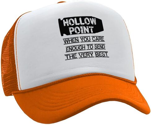 Hollow Points When You Care Enough Classic Style Adjustable Unisex Mesh Trucker Hat Firearms Ammo Cap in Saudi Arabia