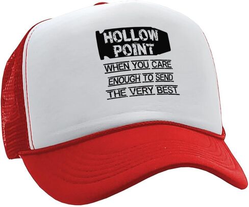 Hollow Points When You Care Enough Classic Style Adjustable Unisex Mesh Trucker Hat Firearms Ammo Cap in Saudi Arabia