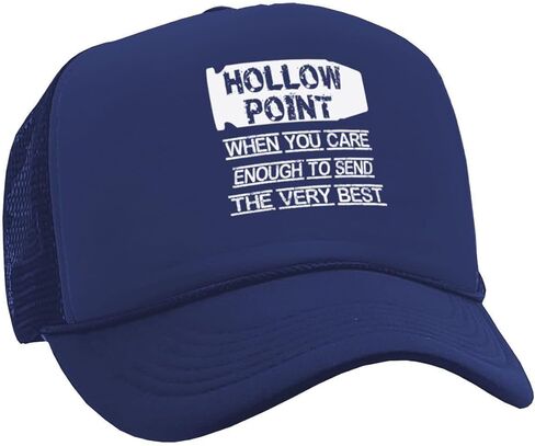 Hollow Points When You Care Enough Classic Style Adjustable Unisex Mesh Trucker Hat Firearms Ammo Cap in Saudi Arabia