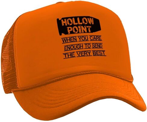 Hollow Points When You Care Enough Classic Style Adjustable Unisex Mesh Trucker Hat Firearms Ammo Cap in Saudi Arabia