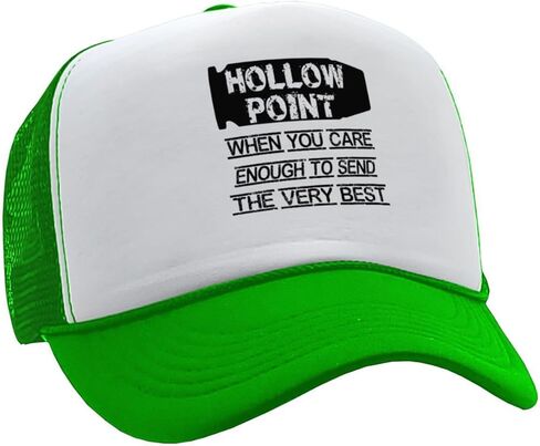 Hollow Points When You Care Enough Classic Style Adjustable Unisex Mesh Trucker Hat Firearms Ammo Cap in Saudi Arabia