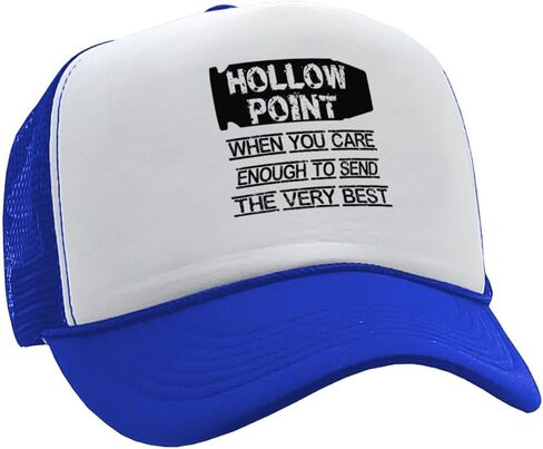 Hollow Points When You Care Enough Classic Style Adjustable Unisex Mesh Trucker Hat Firearms Ammo Cap in Saudi Arabia