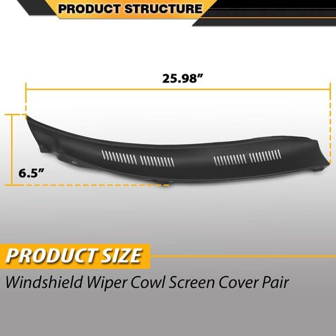 Windshield Wiper Cowl Screen Cover Pair Compatible with Benz W210 E-Class E320 E300 E430 1995-2003 2108311058, 2108310958 in Saudi Arabia