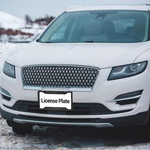 إطار لوحة الترخيص بالأبيض والأسود ، مجموعة من أغلفة لوحة ترخيص سيارة السباق 2 ، حامل لوحات للرجال والنساء ، حامل لوحات ألومنيوم للألومنيوم مقابل 4 ثقوب مع مسامير 12.3 × 6.3 في in Kuwait