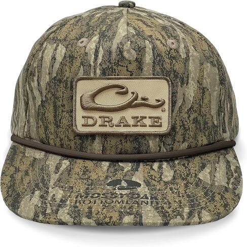Drake Waterfowl Men's Drake X Lost Hat Goat Rope Cap ، قبعة صيد رياضية في الهواء الطلق مموهة قبعة مقدمة ، مقاس واحد in Kuwait