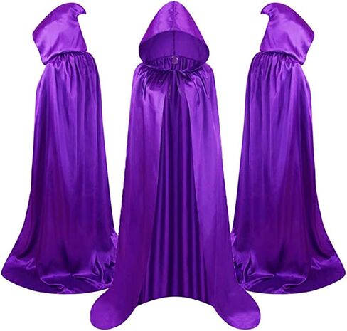 Hooded Cloak Unisex Halloween Cape with Hood Christmas Costume Adult Halloween Tunic Hoodies Kids Robe in Saudi Arabia