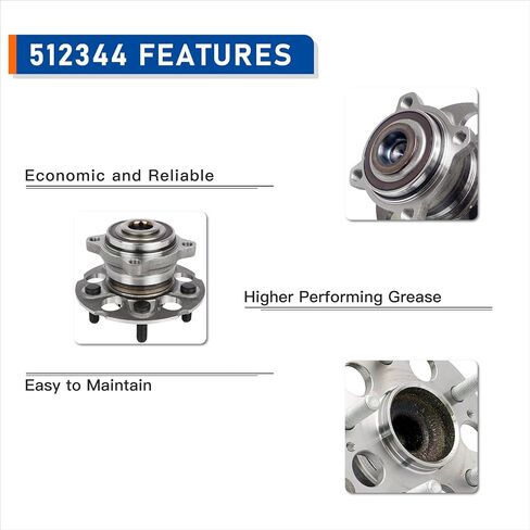 POROD 512344 REAT FWD Only Wheel Hub Presbly Partical For 2010-2011 Honda Accord Crosstour ، 2007-2011 CR-V ، 2012-2015 Crosstour ، 5Lugs in Saudi Arabia
