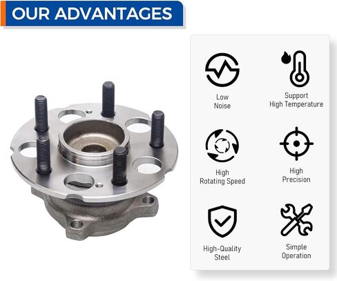 POROD 512344 REAT FWD Only Wheel Hub Presbly Partical For 2010-2011 Honda Accord Crosstour ، 2007-2011 CR-V ، 2012-2015 Crosstour ، 5Lugs in Saudi Arabia