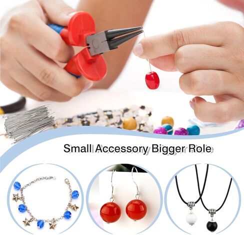 TOAOB 200pcs Stainless Steel Head Pins 50mm Silver Flat Headpins Jewelry Findings for DIY Crafts Necklaces Bracelets Earrings Making in Kuwait