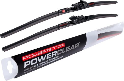 PowerStop PowerClear-PCK-2421-2-Front 24 " + 21" مجموعة شفرة ممسحة الزجاج الأمامي ، علامة تبويب قرصة ل Traverse Chevrolet ، Buick Lucerne ، Pontiac G6 ، Volvo S60 ، Volvo XC90 [نموذج محدد] in Saudi Arabia