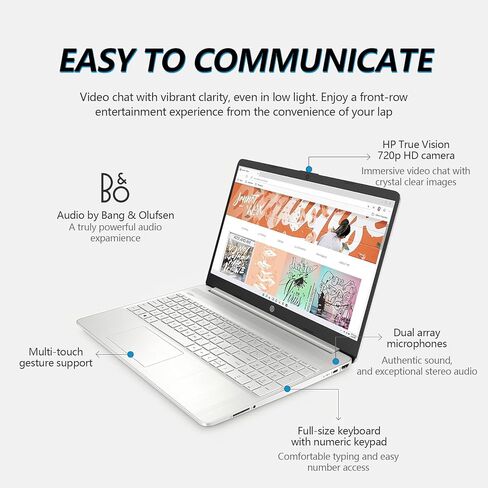 HP 15 بوصة كمبيوتر محمول اللمس كمبيوتر ، FHD 15.6 شاشة اللمس المحمول ، Intel 10-Core I7 Lifetime Office ، 64GB RAM 2TB SSD+512GB PSSD ، PCART Business Business LAPTOP ، Windows 11 PRO COPILOT AI ، 10 KEY KEY in Saudi Arabia