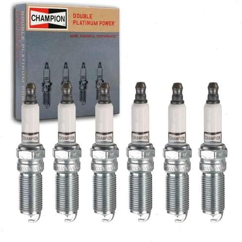 6 pc Champion Double Platinum Spark Plugs compatible with Ford F-150 3.3L 3.7L V6 2011-2020 in Saudi Arabia