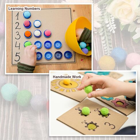 MECCANIXITY Pom Felt Balls Felting Fabric 1.5cm 15mm Orange for Home Crafts Project DIY Pack of 100 in Saudi Arabia