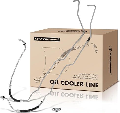 A-Premium Inlet & Outlet Engine Oil Cooler Line Hose Assembly Compatible with Chevrolet Silverado 1500 2015-2016 & GMC Sierra 1500/Yukon 2015-2016, Yukon XL 2016 & Cadillac Escalade 2015-2016 in Saudi Arabia