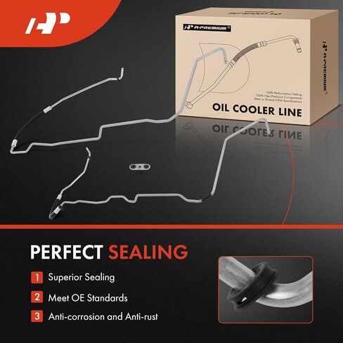 A-Premium Inlet & Outlet Engine Oil Cooler Line Hose Assembly Compatible with Chevrolet Silverado 1500 2015-2016 & GMC Sierra 1500/Yukon 2015-2016, Yukon XL 2016 & Cadillac Escalade 2015-2016 in Saudi Arabia