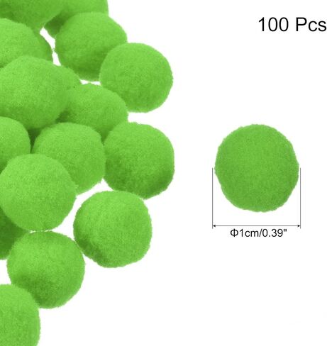 MECCANIXITY Pom Felt Balls Felting Fabric 1.5cm 15mm Orange for Home Crafts Project DIY Pack of 100 in Saudi Arabia