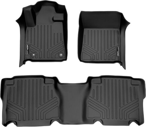 MAXLINER Custom Fit Floor Mats 2 Row Liner Set for 2012-2013 Toyota Tundra in Saudi Arabia