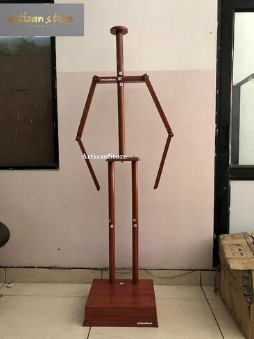 ARTIZANSTORE Medieval Full Suit of Armor Wooden Display Stand Knight Medieval Times Costume Display Stand Full Size in Saudi Arabia