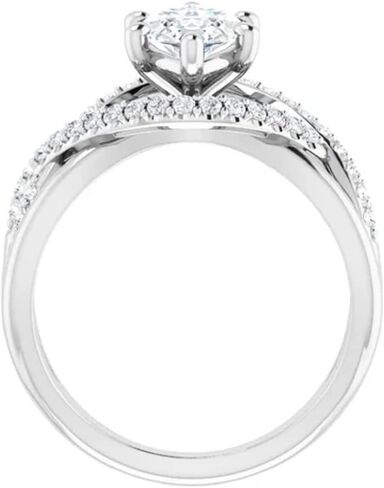 المجوهرات 2 CT Marquise Cut Cutless Moissanite خاتم الخطوبة ، مجموعة خاتم الزفاف/الزفاف ، نمط هالة Solitaire ، ووعد بوعد عتيقة من الفضة الاسترليني الصلبة. in Saudi Arabia