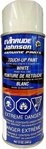 OEM BRP OMC Johnson Evinrude 1991 White Touch-Up Spray Paint in Saudi Arabia