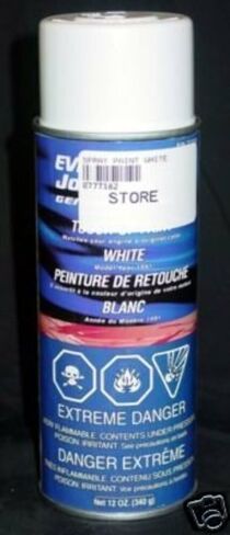 OEM BRP OMC Johnson Evinrude 1991 White Touch-Up Spray Paint in Saudi Arabia