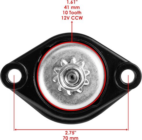 Caltric Starter Motor Compatible with Yamaha Outboard 682-81800-11-00 682-81800-12-00 6L2-81800-11-00 in Saudi Arabia