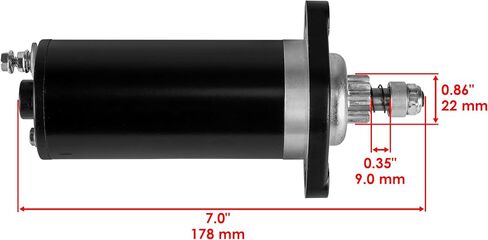Caltric Starter Motor Compatible with Yamaha Outboard 682-81800-11-00 682-81800-12-00 6L2-81800-11-00 in Saudi Arabia