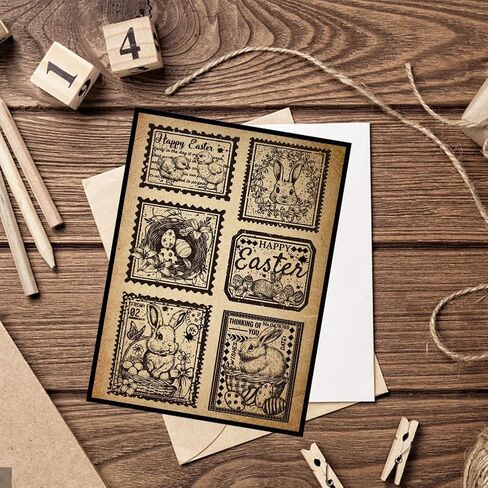 CHGCRAFT Autumn Pumpkin Home Background Clear Stamps Fall Leaves Transparent Silicone Stamps Seal for DIY Scrapbooking Cards Making Photo Album Home Decoration, 8.3x5.8Inch in Saudi Arabia
