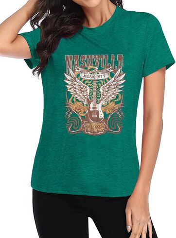 Howdy Shirt Women Cow Skull Shirt Western Country T Shirts Vintage Cowgirl Shirts Casual Short Sleeve Tee Tops in Saudi Arabia