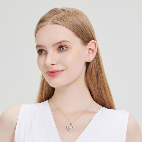 34 قطعة كاملة Moissanite مسمار أقراط للنساء | 0.6-1CT Center + 32 Accent Gems | مجموعة هدايا hypoallergenic للزوجة ، أمي ، العروس ، هدايا أعياد الميلاد in Kuwait