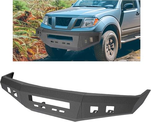 KUAFU Front Bumper Compatible with 2005-2022 Nissan Frontier Steel Powder Coated Black in Saudi Arabia