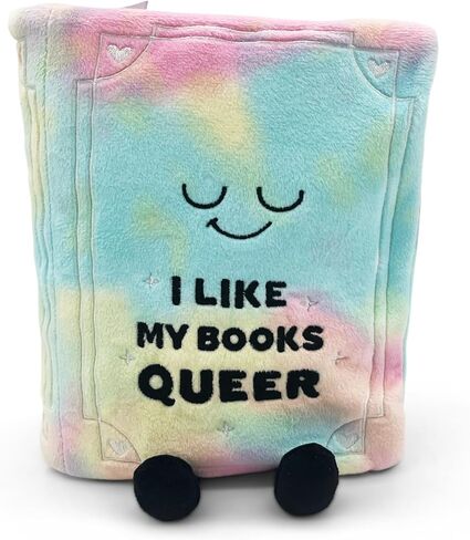 Book Plushie - I Like My Fantasies with Impressive Wingspans Funny Book Plush, Gift for Book Lovers, Silly Plush Toy for Gifting in Saudi Arabia