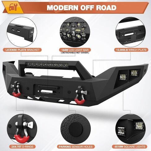 GMC Sierra 1500 مجموعة الأمامية والخلفية لعام 2016 2017 2018 GMC Sierra 1500 Pickup ، تشمل لوحة الرافعة ، مصابيح LED ، أضواء لوحة الترخيص وحلقات D. in Kuwait