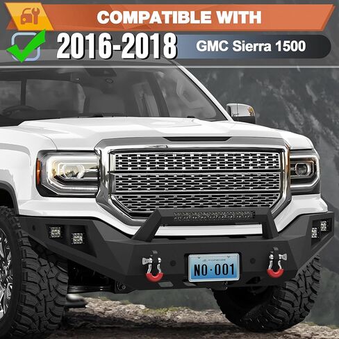 GMC Sierra 1500 مجموعة الأمامية والخلفية لعام 2016 2017 2018 GMC Sierra 1500 Pickup ، تشمل لوحة الرافعة ، مصابيح LED ، أضواء لوحة الترخيص وحلقات D. in Kuwait