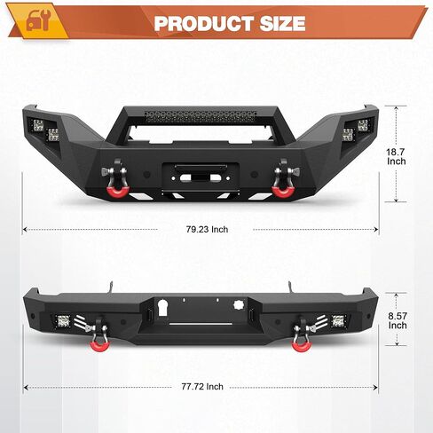 GMC Sierra 1500 مجموعة الأمامية والخلفية لعام 2016 2017 2018 GMC Sierra 1500 Pickup ، تشمل لوحة الرافعة ، مصابيح LED ، أضواء لوحة الترخيص وحلقات D. in Kuwait