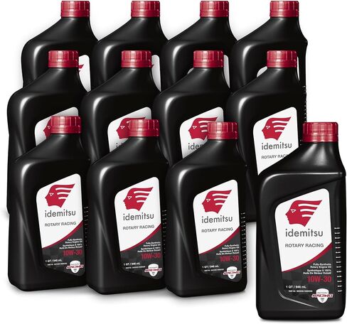 Idemitsu Full Synthetic 10W-30 Rotary Racing Engine Oil –1 Quart, Pack of 6 | High-Performance Lubricant for Turbocharged & Supercharged Rotary Engines in Saudi Arabia