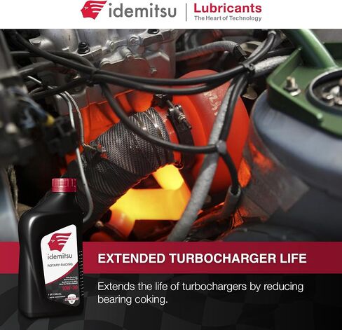 Idemitsu Full Synthetic 10W-30 Rotary Racing Engine Oil –1 Quart, Pack of 6 | High-Performance Lubricant for Turbocharged & Supercharged Rotary Engines in Saudi Arabia