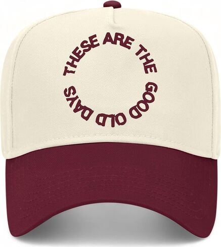 These are The Good Old Days Vintage Trucker Hat | Trendy Summer Cowgirl Graphic Cute | Premium Baseball Hat for Men & Women in Saudi Arabia