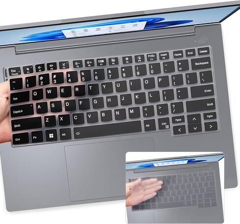 2 PCS Keyboard Cover for 2024 2023 Lenovo ThinkBook 14 G6 G6+ G7 14" Keyboard Skin-HotBlue+Clear in Kuwait
