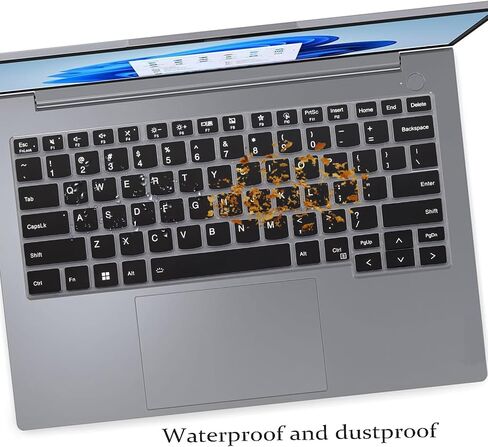 2 PCS Keyboard Cover for 2024 2023 Lenovo ThinkBook 14 G6 G6+ G7 14" Keyboard Skin-HotBlue+Clear in Kuwait