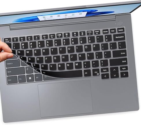 2 PCS Keyboard Cover for 2024 2023 Lenovo ThinkBook 14 G6 G6+ G7 14" Keyboard Skin-HotBlue+Clear in Kuwait